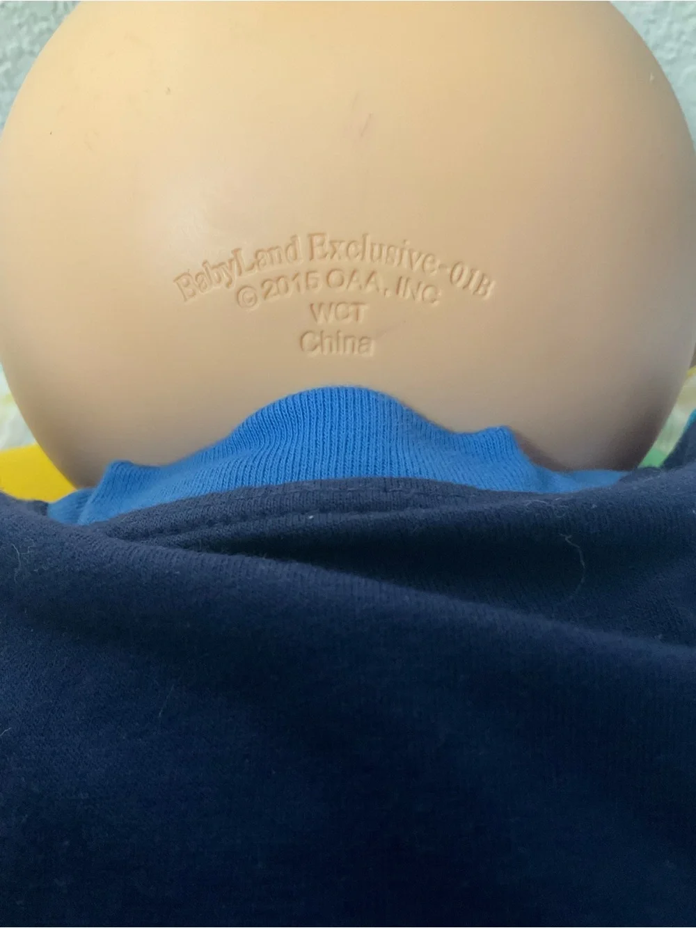RARE Cabbage Patch Kid BabyLand Exclusive Boy 01B Lemon Hair Tuft Blue Eyes 2015